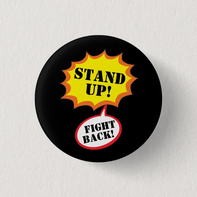 Stehen Sie auf! Kämpfe zurück! Button (Vorderseite)