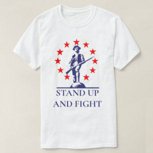 Stehen Sie auf und kämpfen Sie Lexington Minutema T-Shirt