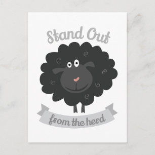 Stehen Sie da Postkarte