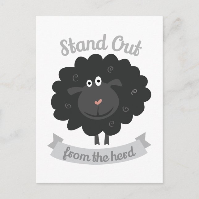 Stehen Sie da Postkarte (Vorderseite)