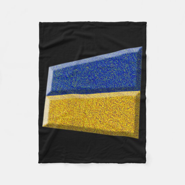 Stehen Sie der Ukraine gegenüber, protestieren Sie Fleecedecke (Vorderseite)
