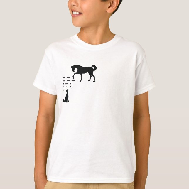 Stehen Sie durch Morse in Verbindung? T-Shirt (Vorderseite)