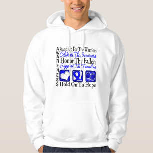 Stehen Sie feiern oben Ehrencollagen-Darmkrebs Hoodie