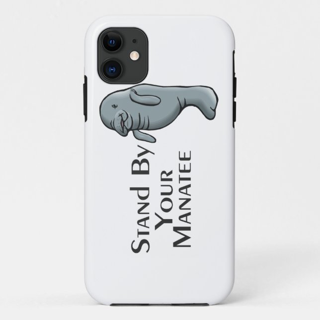 Stehen Sie Ihr Manatis bereit Case-Mate iPhone Hülle (Rückseite)
