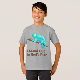 Stehen Sie in Gottes Plan Chameleon Kids T - Shirt