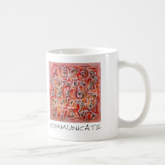 Stehen Sie in Verbindung Kaffeetasse
