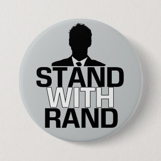 "Stehen Sie mit Knopf Rand-" - Rand-Pauls 2016 Button