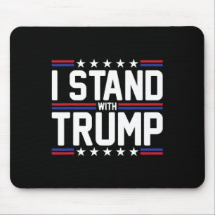 Stehen Sie mit Trump, der amerikanischen Fahne, un Mousepad