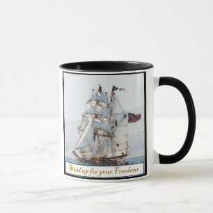 Stehen Sie oben für Ihre Freiheiten Tasse