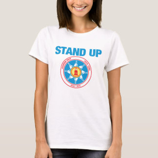stehen Sie oben für stehenden Felsen T-Shirt