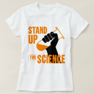 Stehen Sie oben für Wissenschafts-Reagenzglas T-Shirt