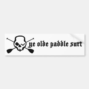 Stehen Sie oben Paddel-Brandung Paddel-YE Olde Autoaufkleber