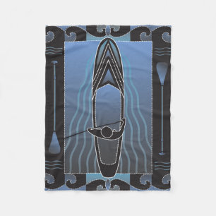 Stehen Sie oben Paddleboarder Fleecedecke