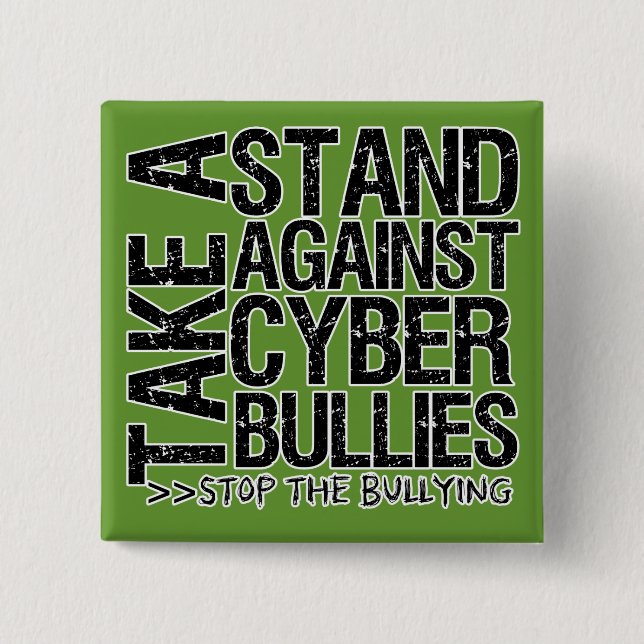 Stehen Sie vor Cyberbullies! Button (Vorderseite)