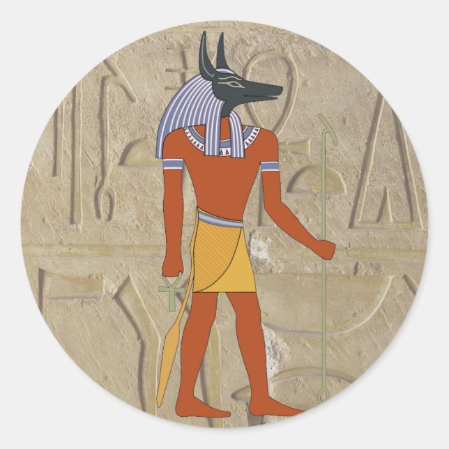 Stehend Anubis Sticker (Vorderseite)