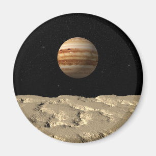 Stehend auf dem Mond Magnet