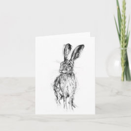 Stehend Hare Dankeskarte