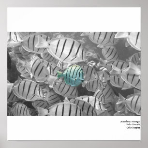 Stehend heraus von der Menge Poster