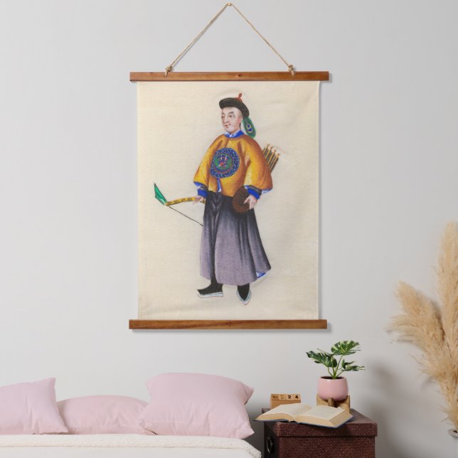 Stehend Hunter-Tapestry Wandteppich Mit Holzrahmen (Schlafzimmer)