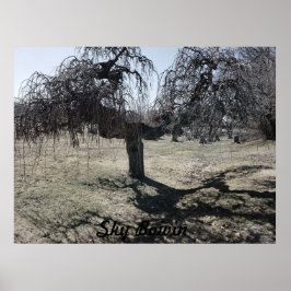 Stehend im Wind Poster