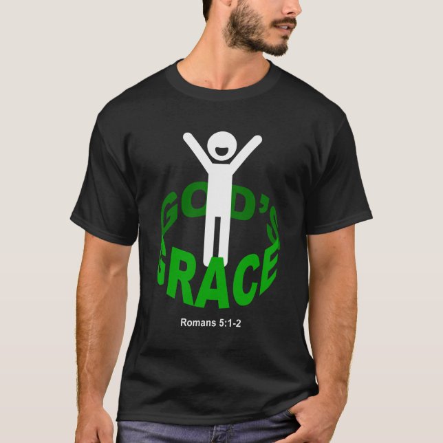 Stehend in der Anmut des Gottes T-Shirt (Vorderseite)