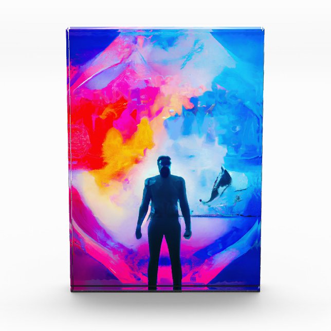 Stehend in Farben Fotoblock (Vorderseite)