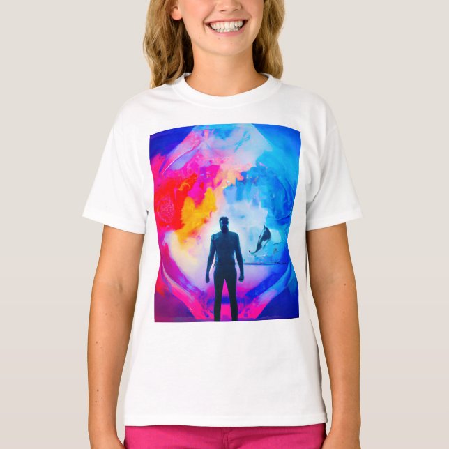 Stehend in Farben T-Shirt (Vorderseite)