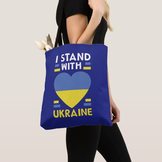 STEHEND MIT DER UKRAINE Totbeutel Tasche (Von Nahem)