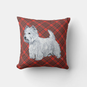 Stehend Westie Kissen