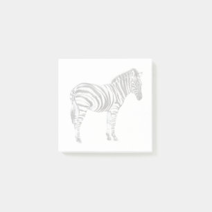 Stehend Zebra Post-it Klebezettel