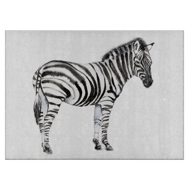 Stehend Zebra Schneidebrett (Vorderseite)