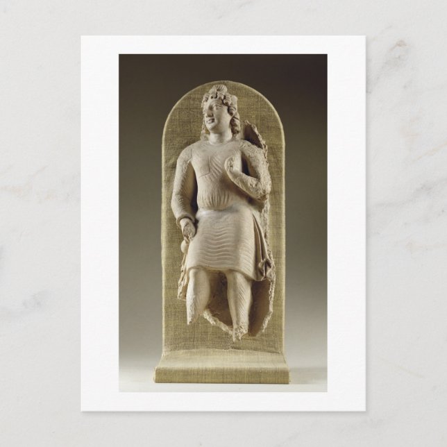 Stehende Jugend oder Maitreya, Gandhara (Stuck) Postkarte (Vorderseite)