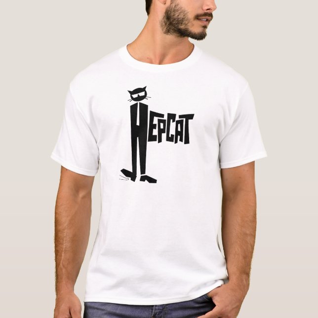 Stehende Katze T-Shirt (Vorderseite)