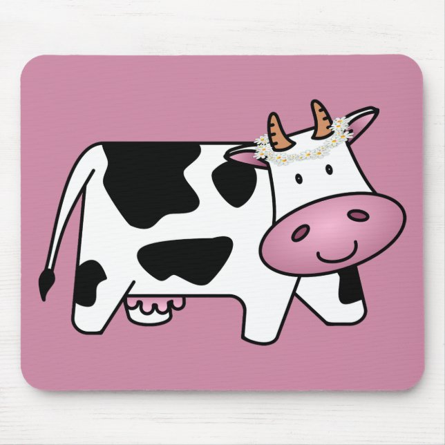 Stehende Kuh mit Milchkühe Mousepad (Vorne)