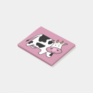 Stehende Kuh mit Milchkühe Post-it Klebezettel