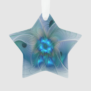 Stehende Räumlichkeiten, Abstraktes türkisfarbenes Ornament