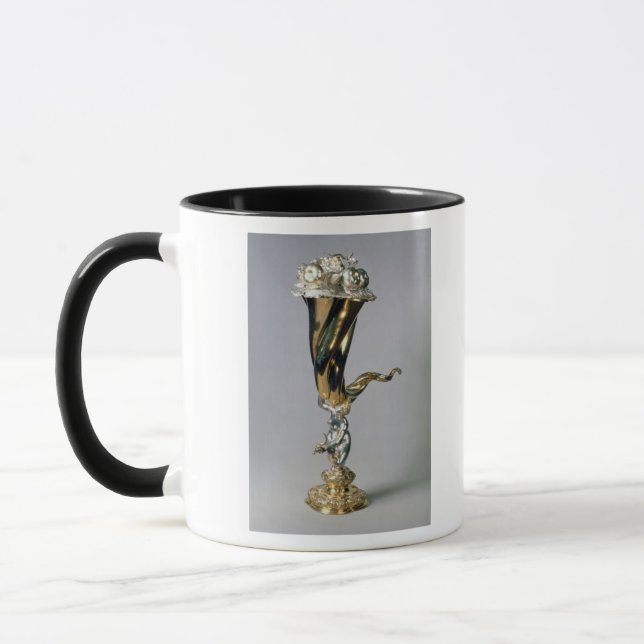 Stehende Schale der silbernen Vergoldung Tasse (Links)