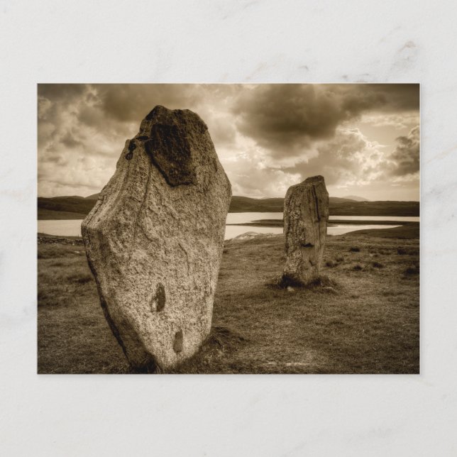 Stehende Steine des Callanish Postkarte (Vorderseite)
