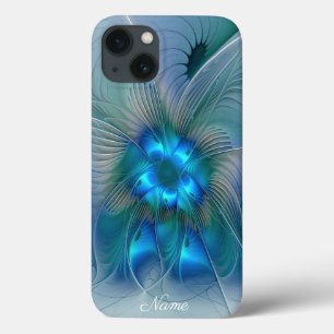 Stehende Überreste, Name des Abstrakten Blauen Fra iPhone 13 Hülle