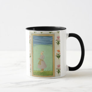 Stehende Zahl eines Jungen mit einem jewelled Tasse
