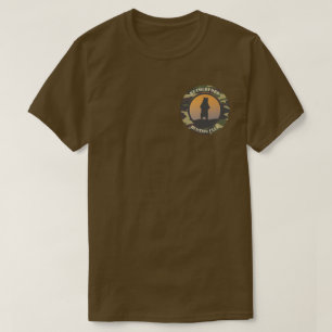 Stehender Bär und Camouflage Runder Design T - Shi T-Shirt