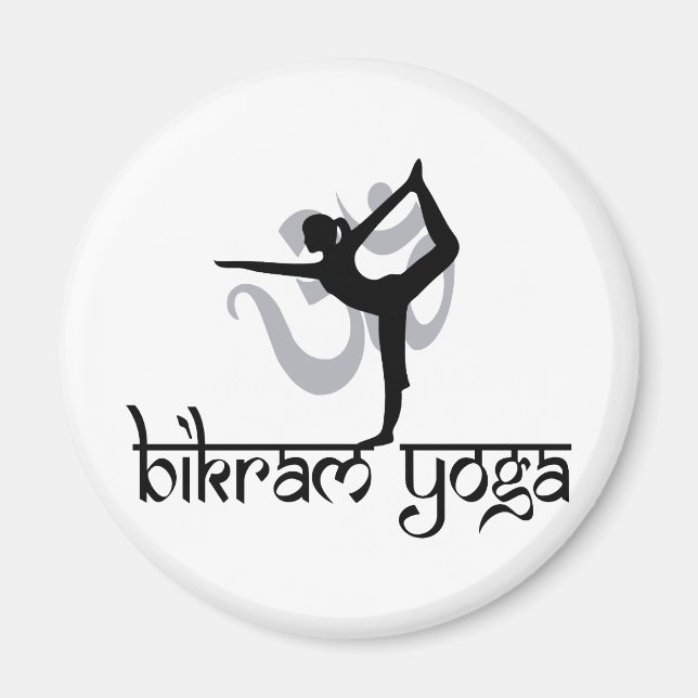 Stehender Bow Pulling Pose Bikram Yoga Magnet (Vorne)