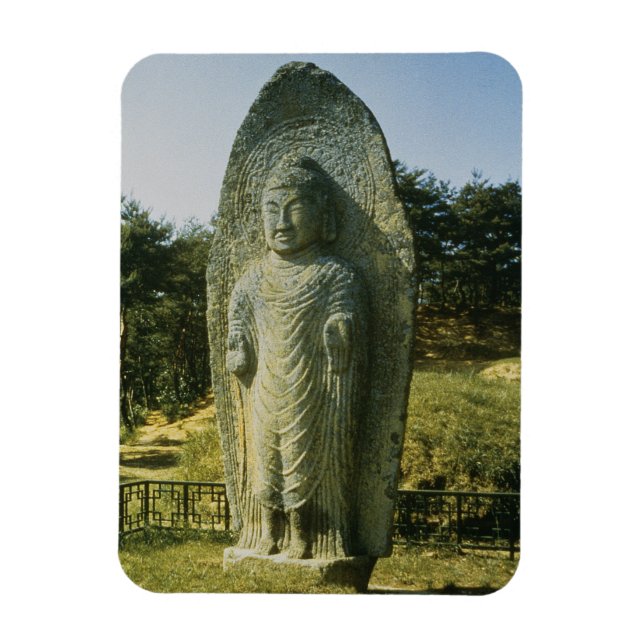 Stehender Buddha in Ch'olch'on-ni, Naju, 10. Jahrh Magnet (Vertikal)