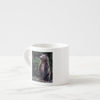 Stehender Grizzly-Bär Espressotasse