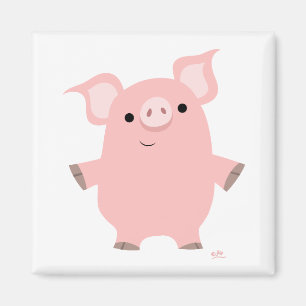 Stehender hoher Magnet des Schweins