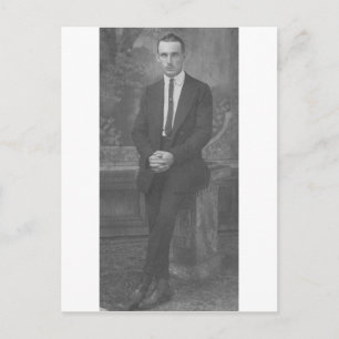 stehender Mann der 1920er Postkarte