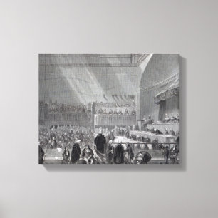 Stehender Versuch Daniels O'Connell im Jahre 1844 Leinwanddruck