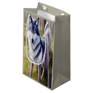 Stehender Wolf Kleine Geschenktüte