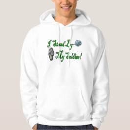 Stehendes hohes und tapfer für meinen Soldaten Hoodie