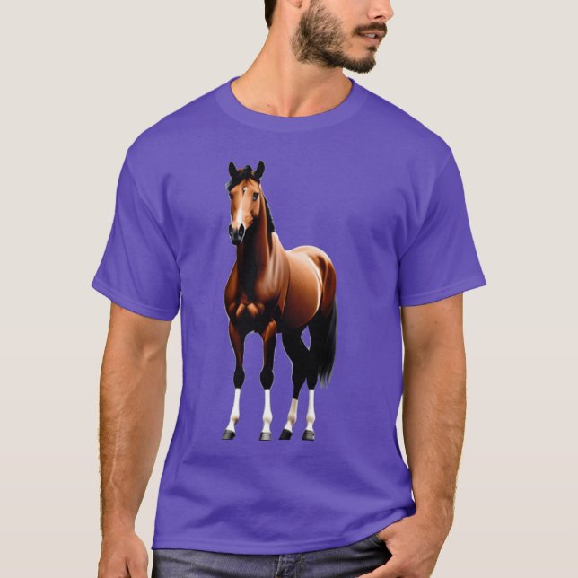 Stehendes Warmblut T-Shirt (Vorderseite)